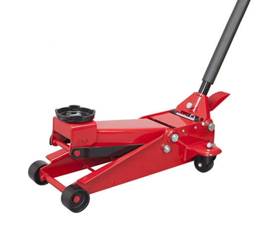 Фото 2 - Домкрат подкатной профессиональный 3т с двойной помпой и педалью 130-465мм   TORIN  T830023T