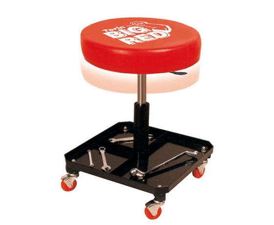 Фото 2 - Стул автослесаря регулируемый с инструментальной полкой   TORIN  TR6201