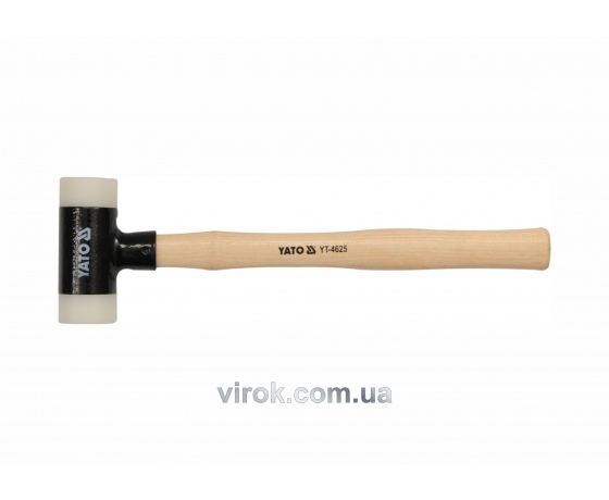 Фото 2 - Молоток безінерційний YATO з дерев'яною ручкою 45 мм 490 г 348 мм