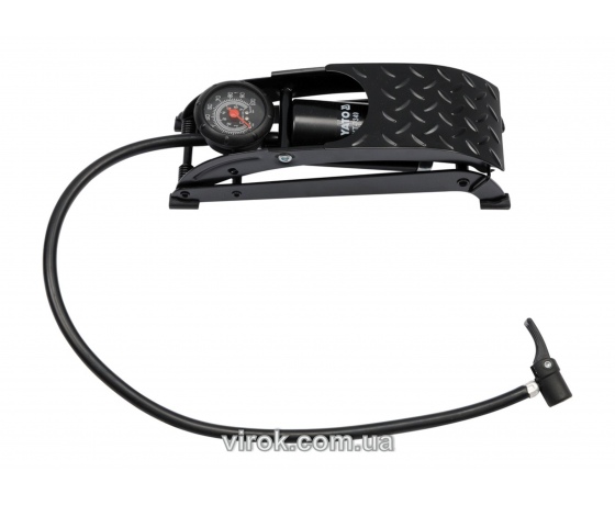 Фото 2 - Насос ножний з манометром YATO 0.7 Мпа