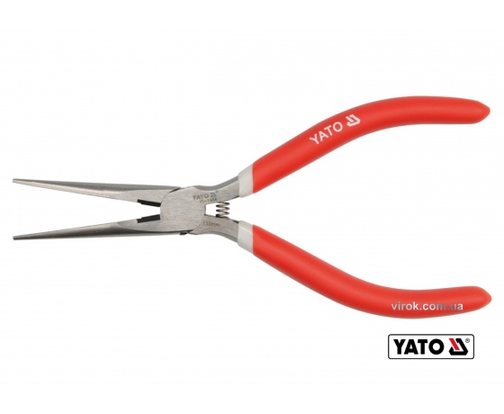 Фото 2 - Тонкогубці прямі YATO 150 мм