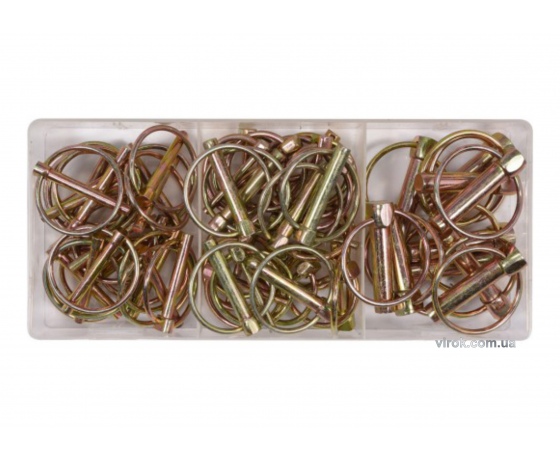 Фото 2 - Шплінти з кільцями Ø4.5-11 мм YATO 36-45 мм 50 шт