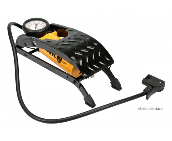 Фото 2 - Насос ножний з манометром VOREL 0.7 Мпа