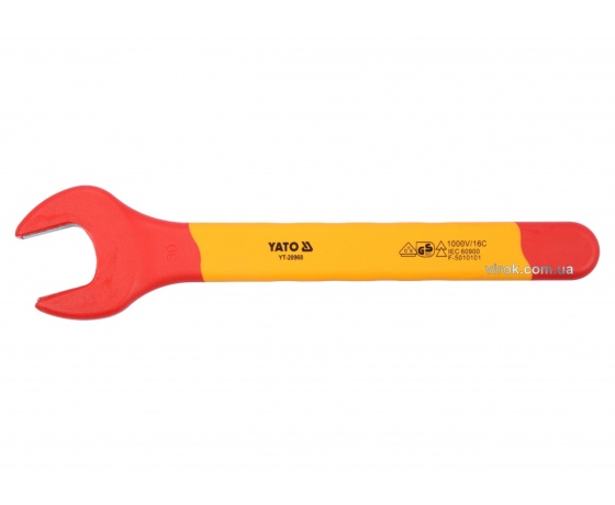 Фото 2 - Ключ ріжковий діелектричний YATO М30 мм VDE до 1000 В
