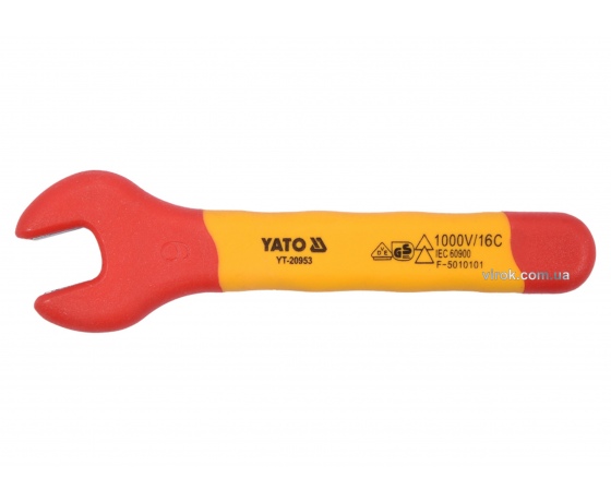 Фото 2 - Ключ ріжковий діелектричний YATO М9 мм VDE до 1000 В