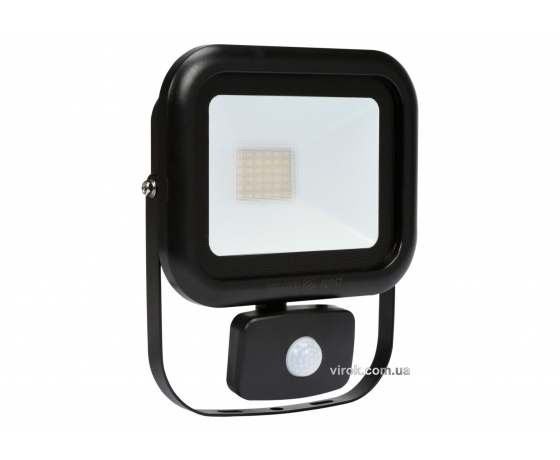 Фото 2 - Прожектор SMD LED діодний мережевий 230 В з датчиком руху VOREL 30 Вт 2400 lm з кріпильною скобою