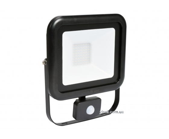Фото 2 - Прожектор SMD LED діодний мережевий 230 В з датчиком руху VOREL 50 Вт 4000 lm з кріпильною скобою