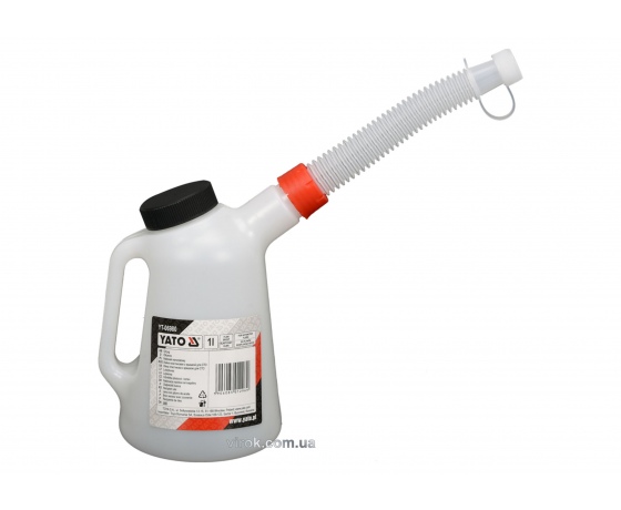 Фото 2 - Лійка пластикова для СТО з кришкою YATO 1 л