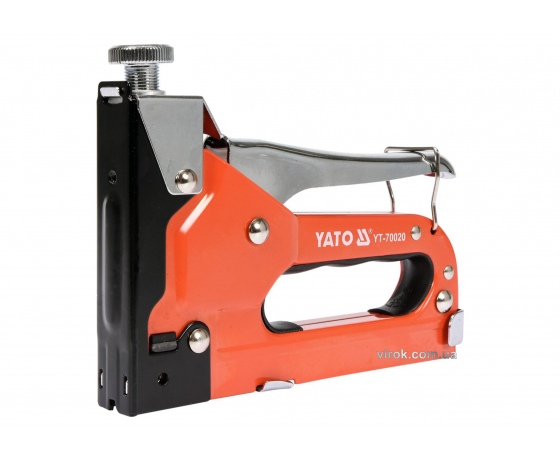 Фото 2 - Степлер YATO з регулятором для скоб 53 4-14 мм, S 10-12 мм, J 10-14 мм