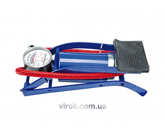 Фото 2 - Насос ножний з манометром VOREL 0.3 Мпа