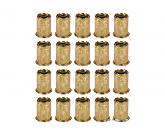 Фото 2 - Нітогайка сталева YATO М4 х 11 мм 20 шт