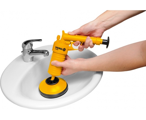 Фото 4 - Помпа пневматична для прочистки труб VOREL 135 мм