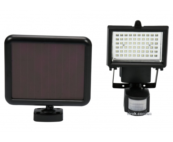 Фото 2 - Прожектор діодний з датчиком руху YATO сонячна батарея Li-Ion 3.7 В 4 Вт 380 лм