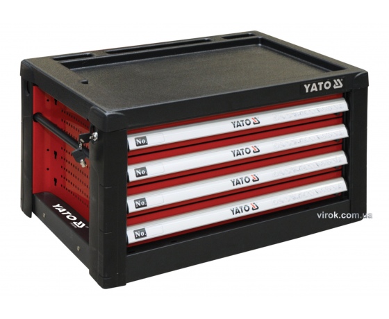 Фото 2 - Шафа для майстерні з 4 шуфлядами для столу YT-08920 YATO 690 х 465 х 400 мм