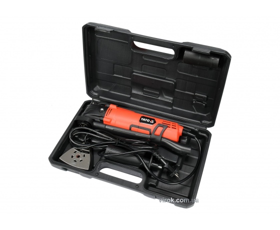 Фото 4 - Багатофункційний інструмент YATO 500 Вт 16000 об/хв + насадки + кейс