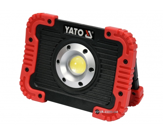 Фото 2 - Прожектор світлодіодний акумуляторний YATO Li-Ion 3.7 В 4.4 АГод 10 Вт 800 лм