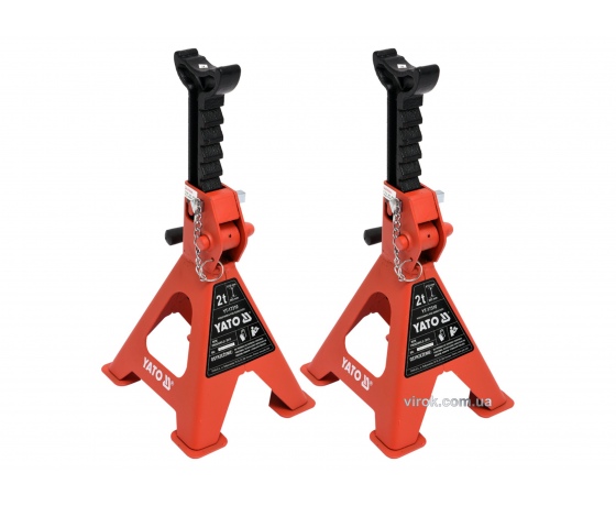Фото 2 - Підставки під автомобіль YATO 2 т 265-415 мм 2 шт