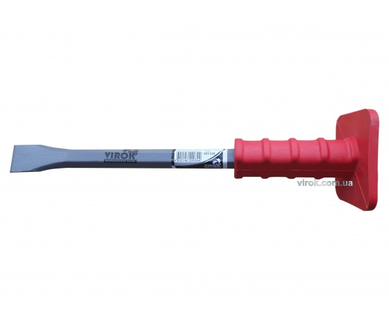 Фото 2 - Зубило каменяра VIROK з гумовою ручкою 300 мм