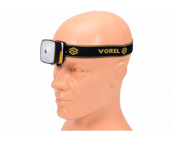 Фото 5 - Ліхтар на чоло світлодіодний акумуляторний VOREL Li-Ion 3.7 В 850 мAгод 3 Вт 130+160 лм