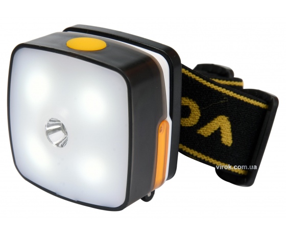 Фото 2 - Ліхтар на чоло світлодіодний акумуляторний VOREL Li-Ion 3.7 В 850 мAгод 3 Вт 130+160 лм