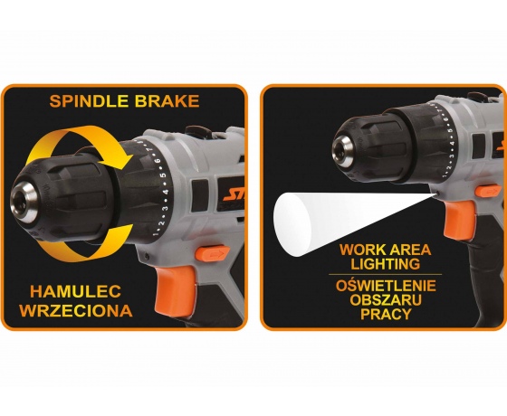 Фото 3 - Шуруповерт акумуляторний STHOR Li-Ion 18 В 1.3 Агод 22 Нм + 2 акумулятора