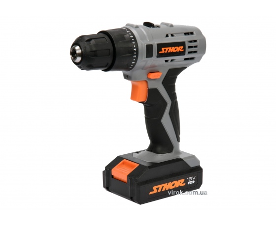 Фото 2 - Шуруповерт акумуляторний STHOR Li-Ion 18 В 1.3 Агод 22 Нм + 2 акумулятора