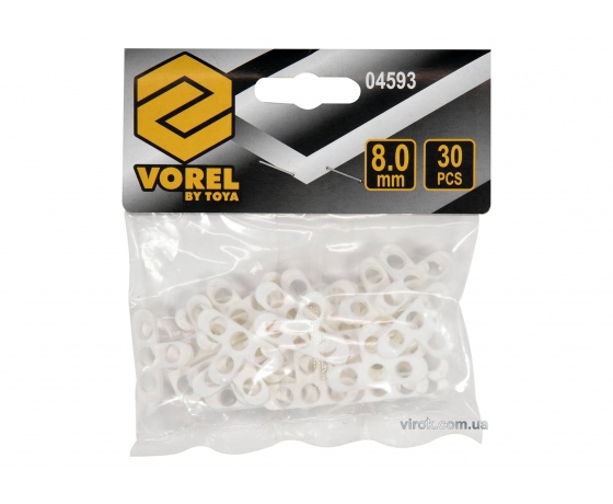 Фото 2 - Хрестики для плитки і клінкера T-подібні VOREL 8 мм 30 шт