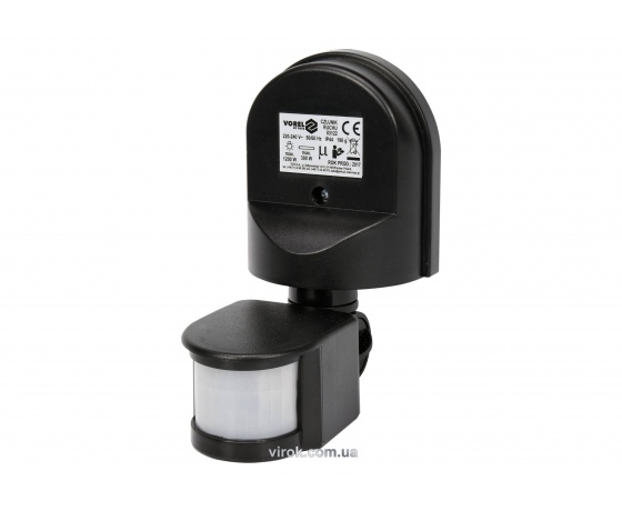 Фото 2 - Датчик руху чорний VOREL 1200 Вт 12 м 180°