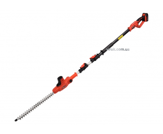 Фото 2 - Кущоріз акумуляторний телескопічний YATO Li-Ion 18 В 2 Агод полотно 42 см ручка 1.8-2.8 м + зарядний пристрій