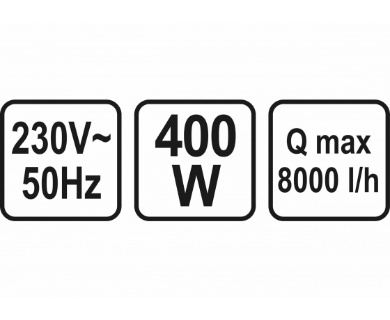 Фото 4 - Насос для брудної води STHOR 400 Вт 8000 л/год 12.5 м