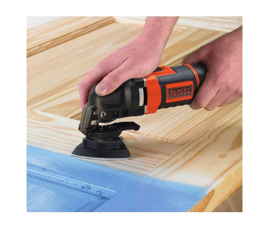 Фото 5 - Багатофункційний інструмент Black+Decker 280 Вт 22000 об/хв + насадки + сумка