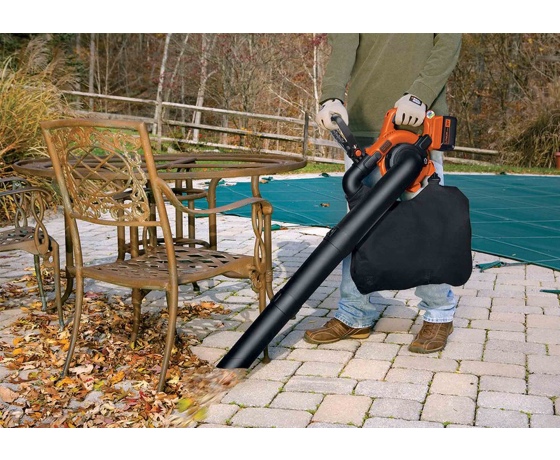 Фото 3 - Порохотяг садовий акумуляторний Black+Decker 36 В 2 Агод 17.5 л