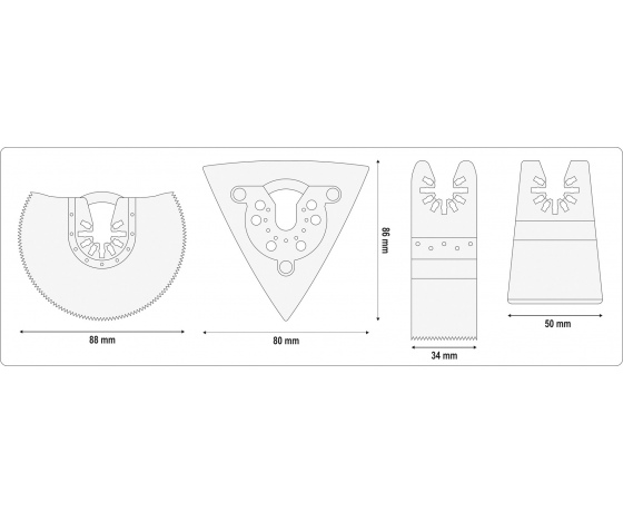 Фото 3 - Багатофункційний інструмент акумуляторний YATO Li-Ion 18 В 2 Агод 18000 об/хв
