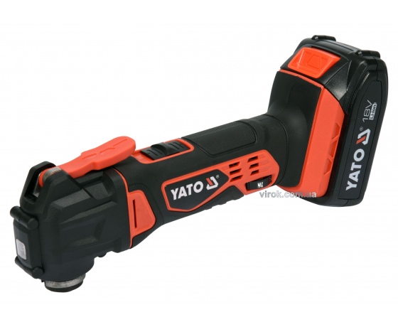 Фото 2 - Багатофункційний інструмент акумуляторний YATO Li-Ion 18 В 2 Агод 18000 об/хв