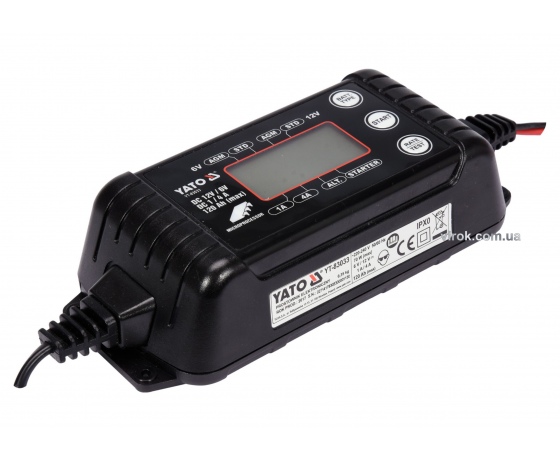 Фото 2 - Перетворювач напруги з мережі 230 В в DC 6/12 В YATO 1/4 А 120 Агод