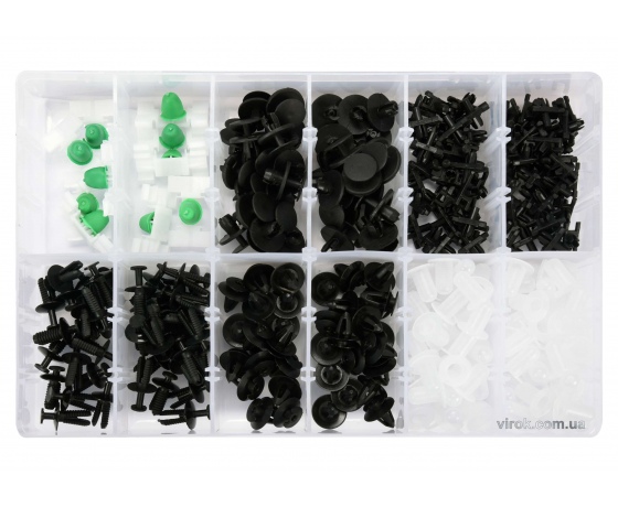 Фото 2 - Набір кріплень автомобільної обшивки BMW YATO 6 типорозмірів 290 шт