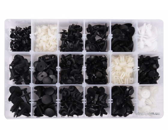 Фото 2 - Набір кріплень автомобільної обшивки FORD YATO 18 типорозмірів 415 шт