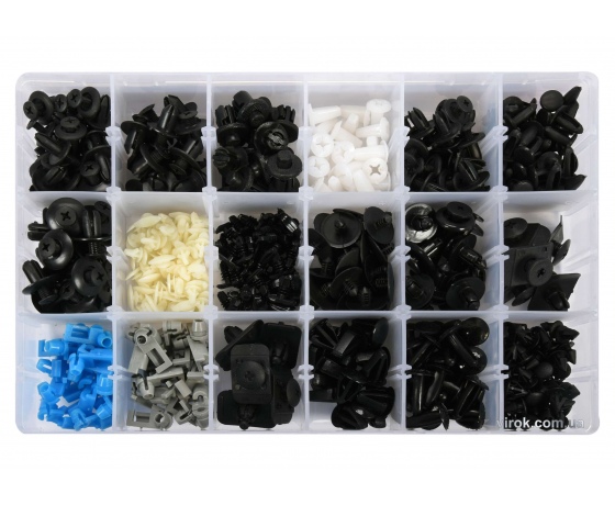 Фото 2 - Набір кріплень автомобільної обшивки MAZDA YATO 18 типорозмірів 475 шт