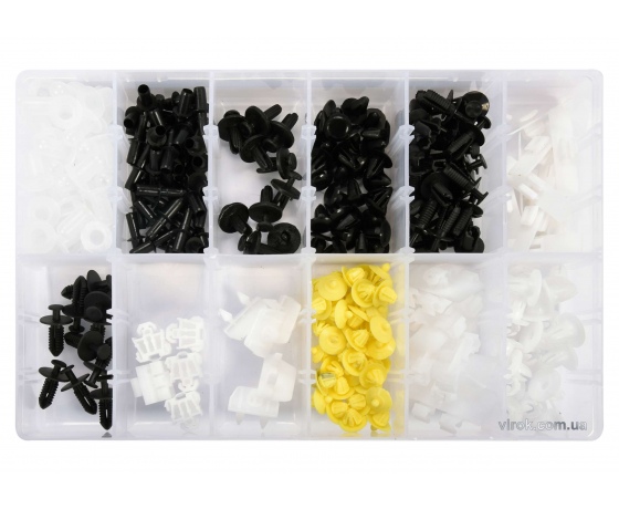 Фото 2 - Набір кріплень автомобільної обшивки MERCEDES YATO 12 типорозмірів 270 шт