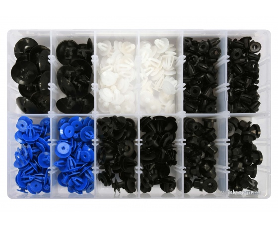 Фото 2 - Набір кріплень автомобільної обшивки OPEL YATO 6 типорозмірів 300 шт