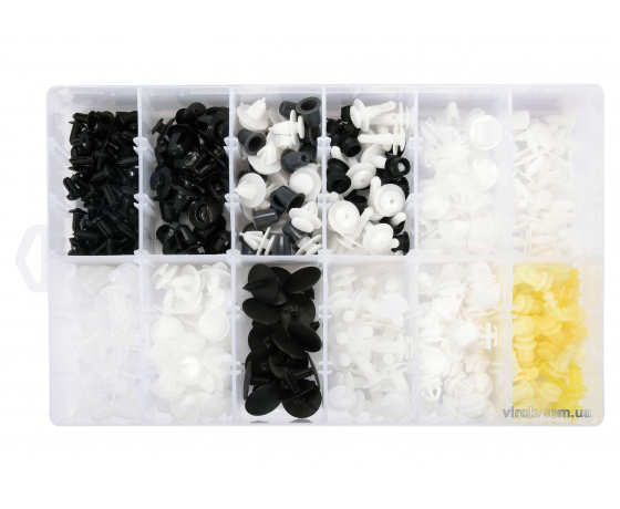 Фото 2 - Набір кріплень автомобільної обшивки PEUGEOT YATO 12 типорозмірів 345 шт