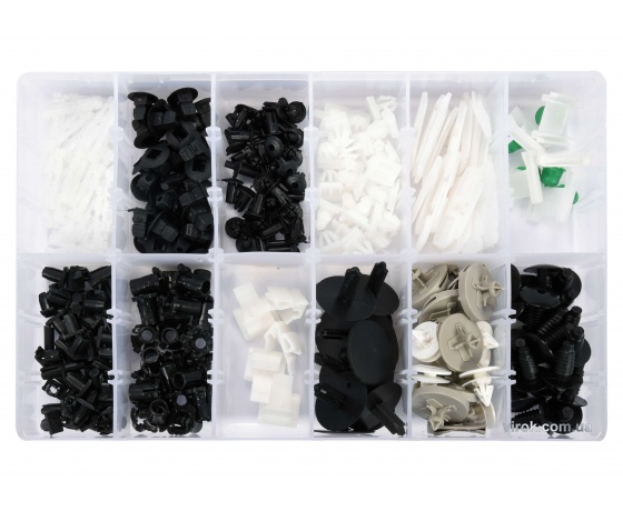 Фото 2 - Набір кріплень автомобільної обшивки VOLKSWAGEN YATO 12 типорозмірів 255 шт