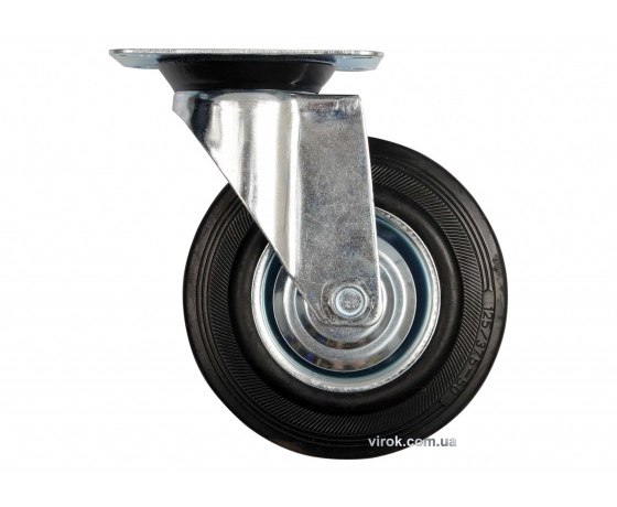 Фото 2 - Колесо до візка з обертовою опорою VOREL Ø125 x 34 x 155 мм 100 кг