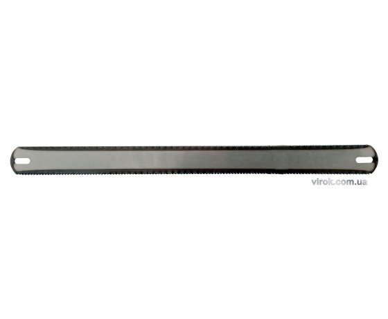 Фото 2 - Полотно по металу і дереву двостороннє для ножівки TM VIROK 300 x 25 x 0.6 мм 3 шт