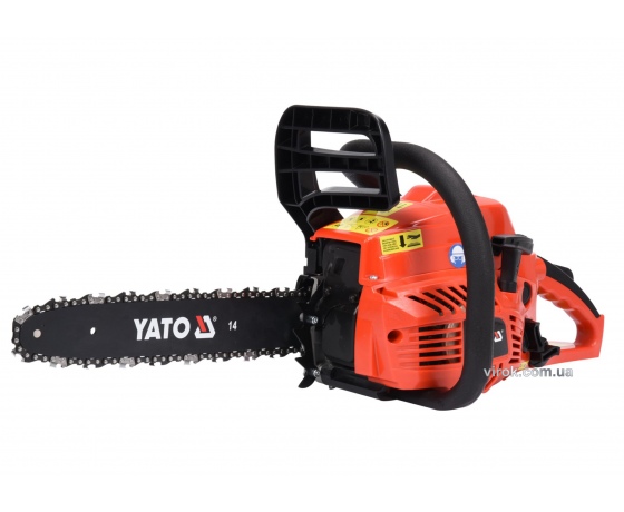 Фото 2 - Бензопила ланцюгова YATO 37.2 см³ 1.3 кВт шина- 14