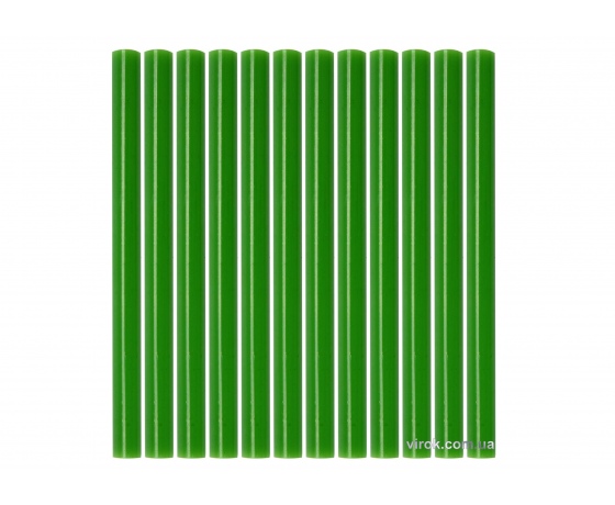 Фото 2 - Стержні клейові зелені YATO 7.2 х 100 мм 12 шт