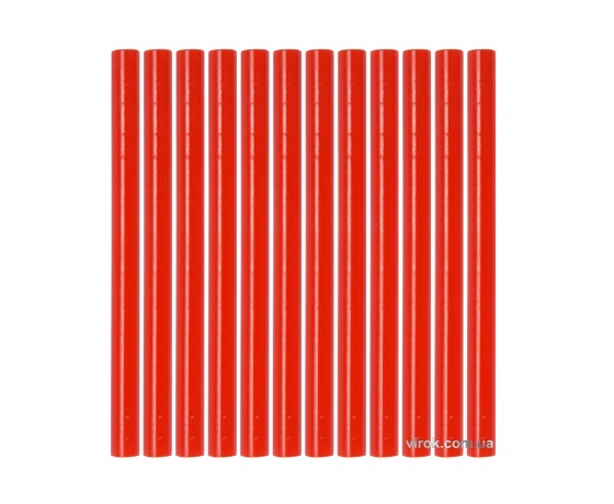 Фото 2 - Стержні клейові червоні YATO 7.2 х 100 мм 12 шт