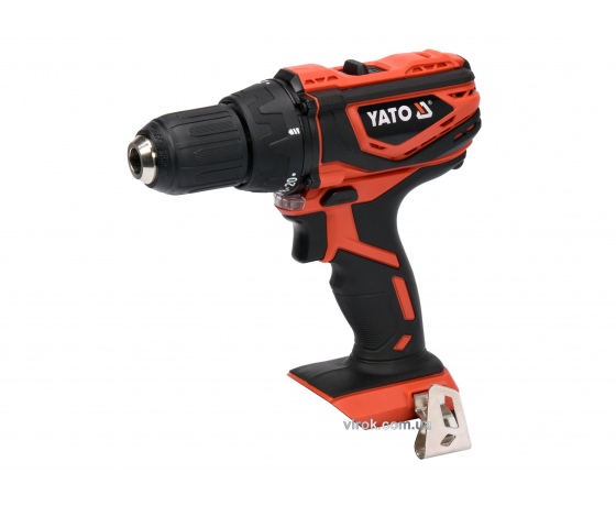 Фото 2 - Шуруповерт-дриль акумуляторний YATO 18 В 42 Нм (без акумулятора і зарядного пристрою)