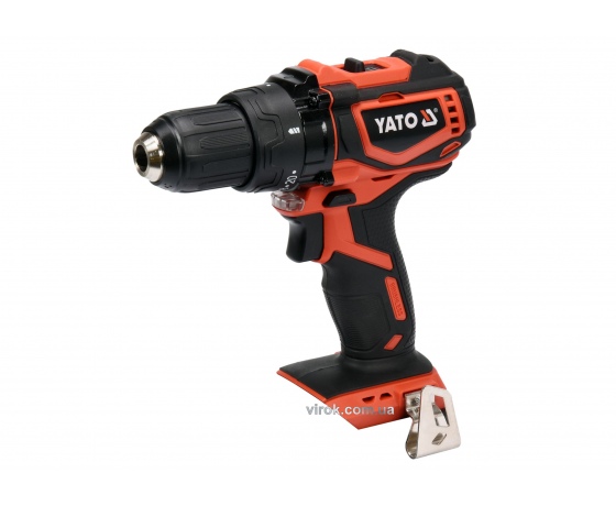 Фото 2 - Шуруповерт-дриль безщітковий акумуляторний YATO Li-Ion 18 В 42 Нм (без акумулятора і зарядного пристрою)