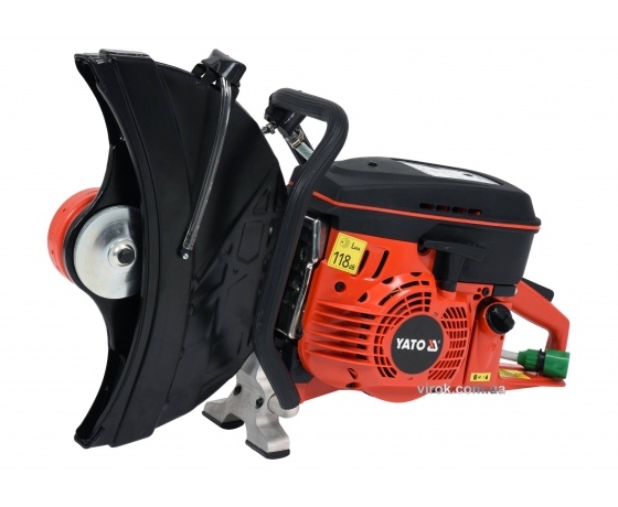 Фото 2 - Бензоріз по бетону і металу YATO 4 кВт, 4700 об/хв, диск Ø 400 х 25.4 мм, глибина різу- 145 мм